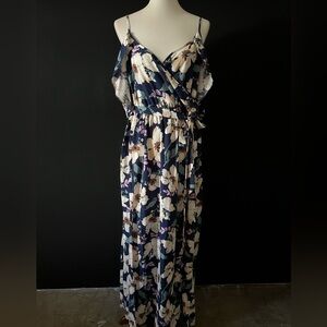 SHEIN Cold Shoulder Maxi Dress